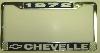 License Plate Frame 1972 Chevelle